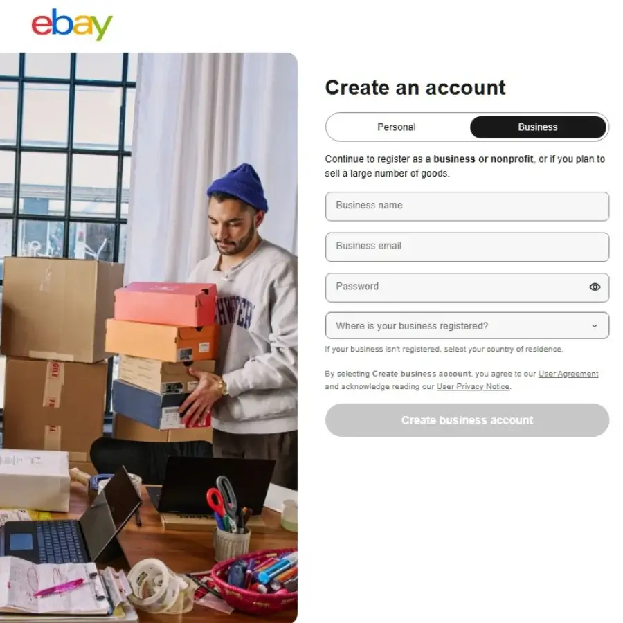 δημιουργια καταστηματος ebay