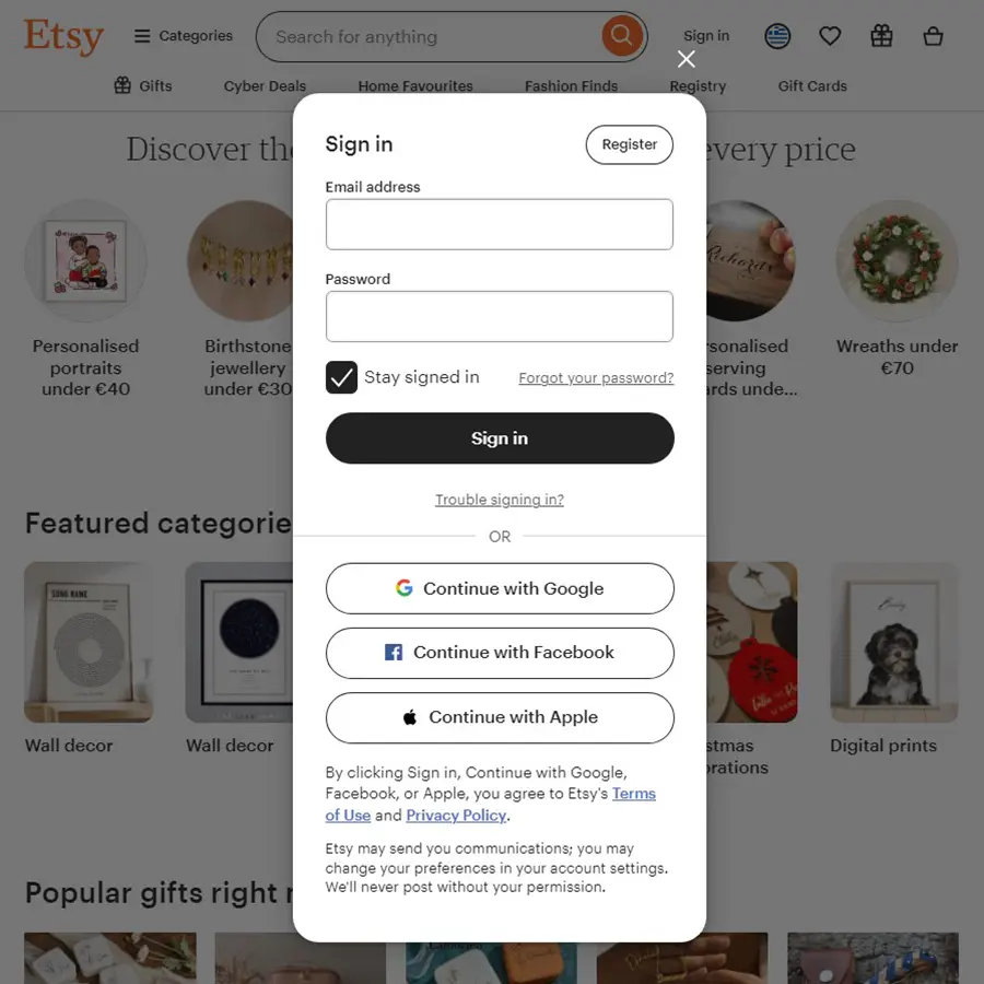 δημιουργία και υποστήριξη etsy καταστήματος