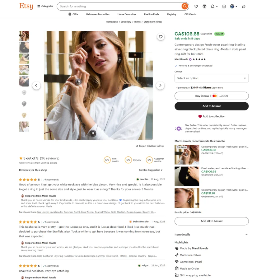 υπηρεσίες καταχώρισης προϊόντων Etsy